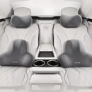 ชุดหมอนรองคอผ้าฝ้ายหน่วยความจำในรถ | Ergonomic Car Seat Headrest - Road Element
