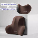 ชุดหมอนรองคอผ้าฝ้ายหน่วยความจำในรถ | Ergonomic Car Seat Headrest - Road Element